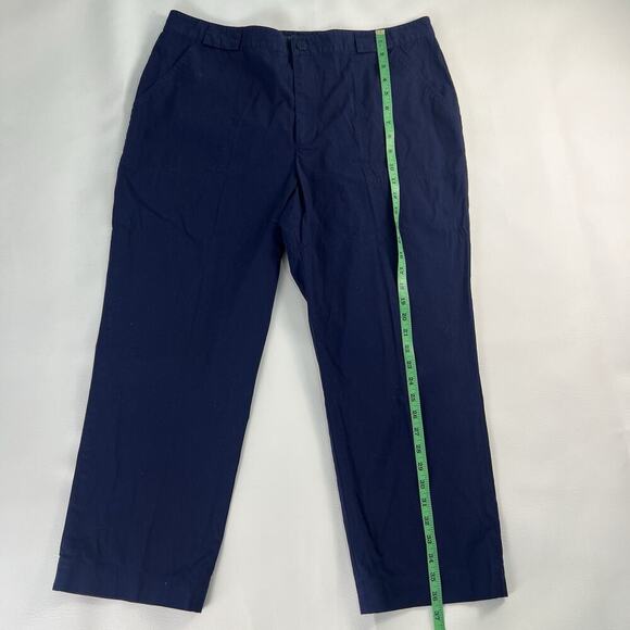 Lauren Ralph Lauren Pant Women’s Navy Blue Stretch Buisness Casual Straight S.16 - Picture 3 of 7
